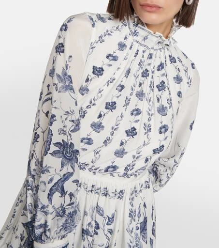 Erdem Printed crêpe de chine midi dress 4