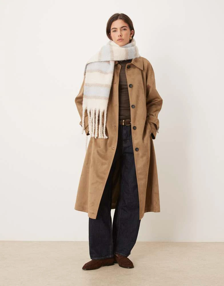 Abercrombie 
Fitch Abercrombie 
Fitch cozy scarf in blue stripe 2