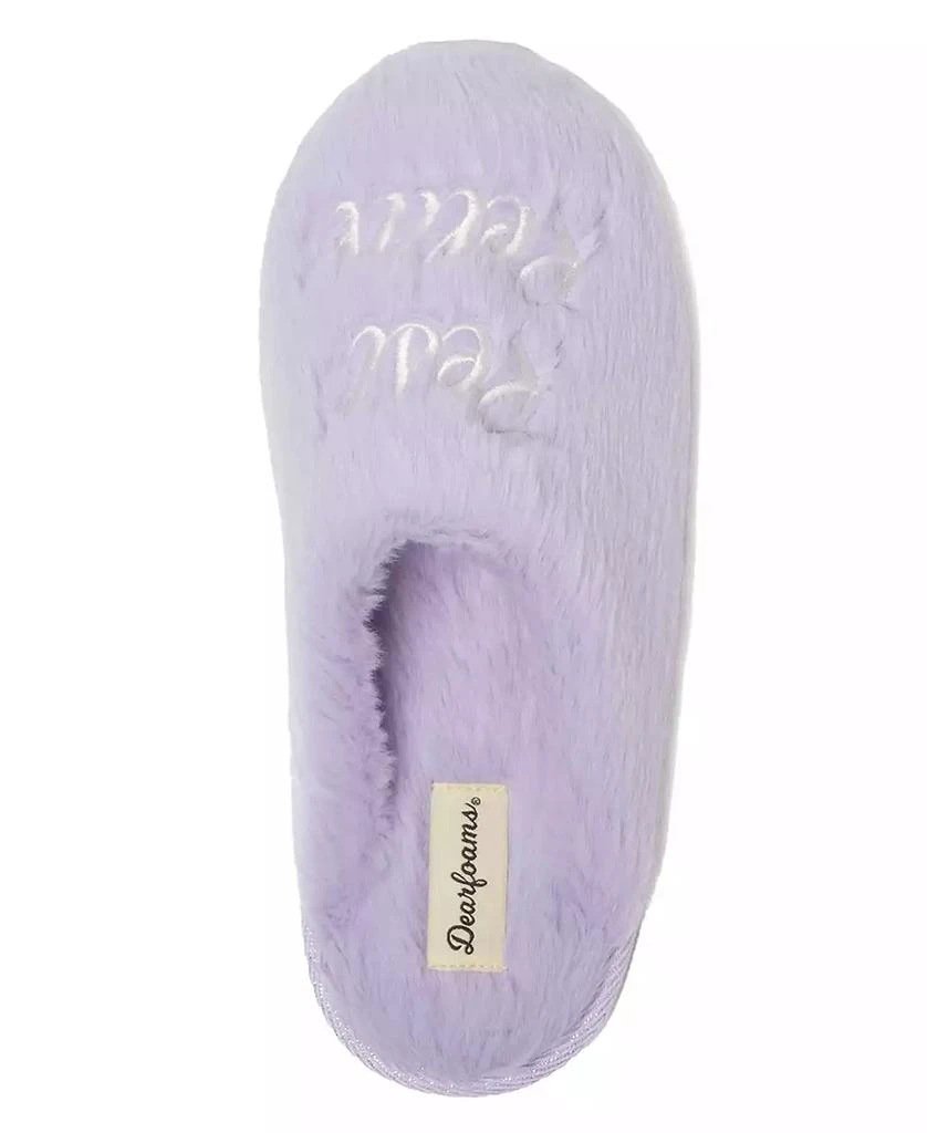Dear Foams Women's Bailey Holiday Faux Fur Scuff Slippers 4