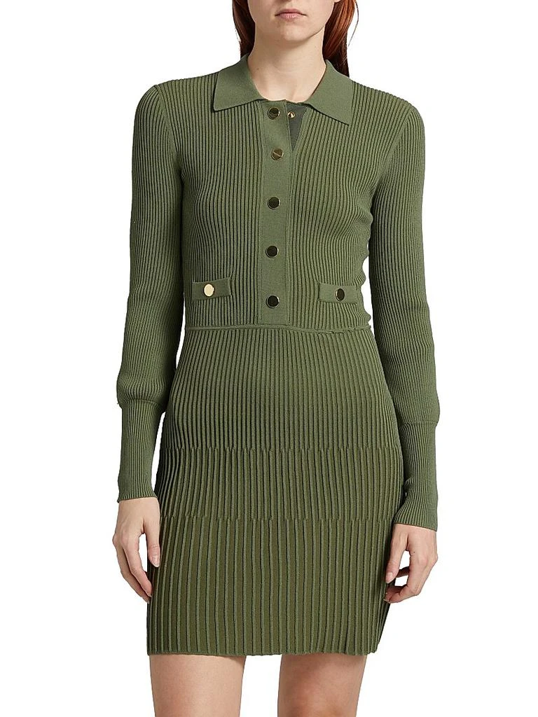VERONICA BEARD Lauper Rib-Knit Sweaterdress 3