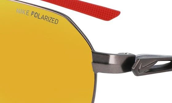 NIKE Club Nine 60mm Polarized Aviator Sunglasses 4