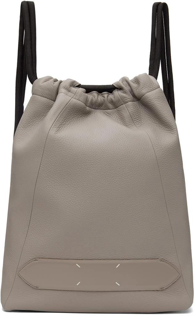 MAISON MARGIELA Gray Soft 5AC Drawstring Backpack 1