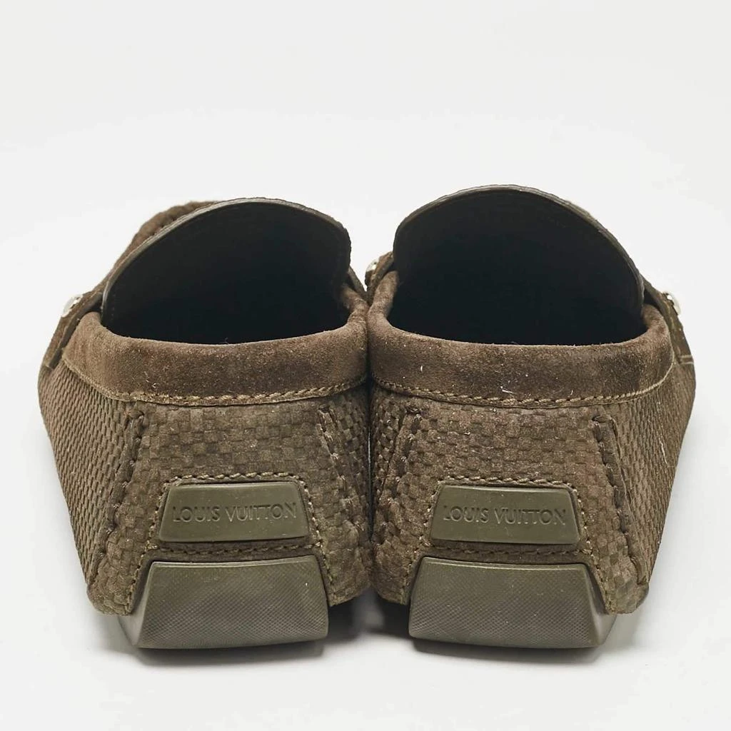 Louis Vuitton Louis Vuitton Green Suede Monte Carlo Loafers Size 44 6
