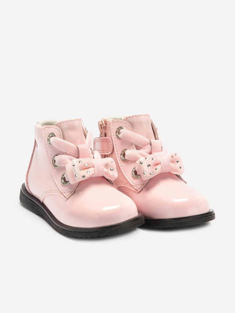 Lelli Kelly Lelli Kelly Girls Leather Lace Up Boots in Pink