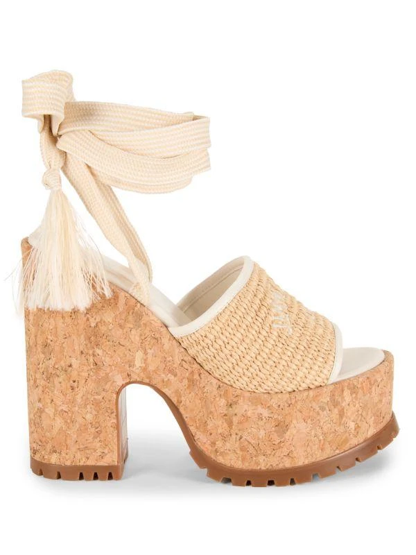 Jimmy Choo Gal Logo Tie Sandals 1