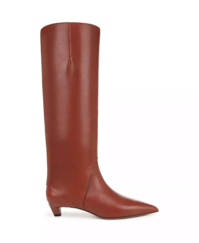 Franco Sarto Women's Martin Kitten Heel Pointed Toe Knee High Dress Boots 2