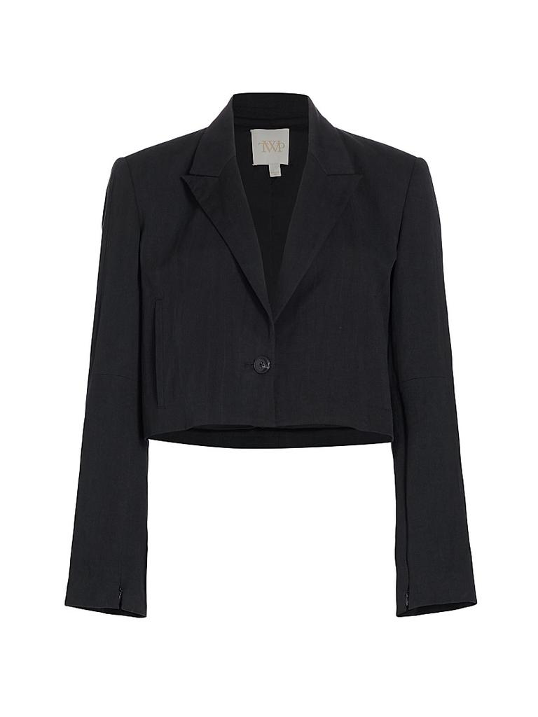 Shop Cropped Jacket in Wool and Mohair on Sale at