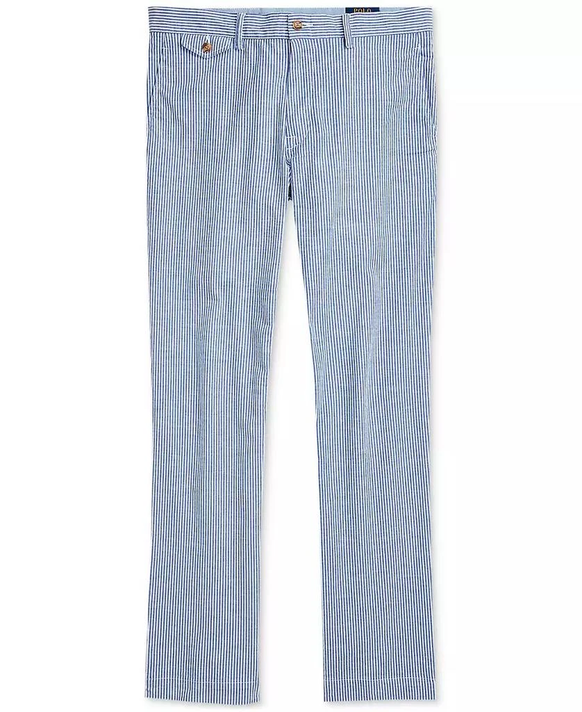 Ralph Lauren Men's Stretch Straight-Fit Seersucker Pants 5