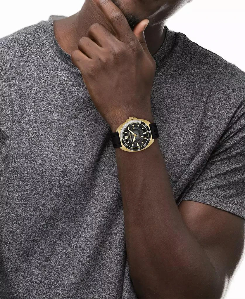 Coach Men's Charter Automatic Black Silicone Watch 44mm 4