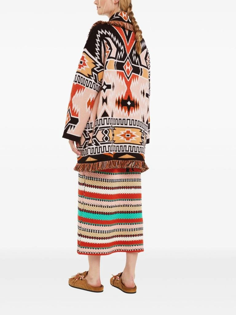 ALANUI GEOMETRIC ROOTS WOOL CARDIGAN 3