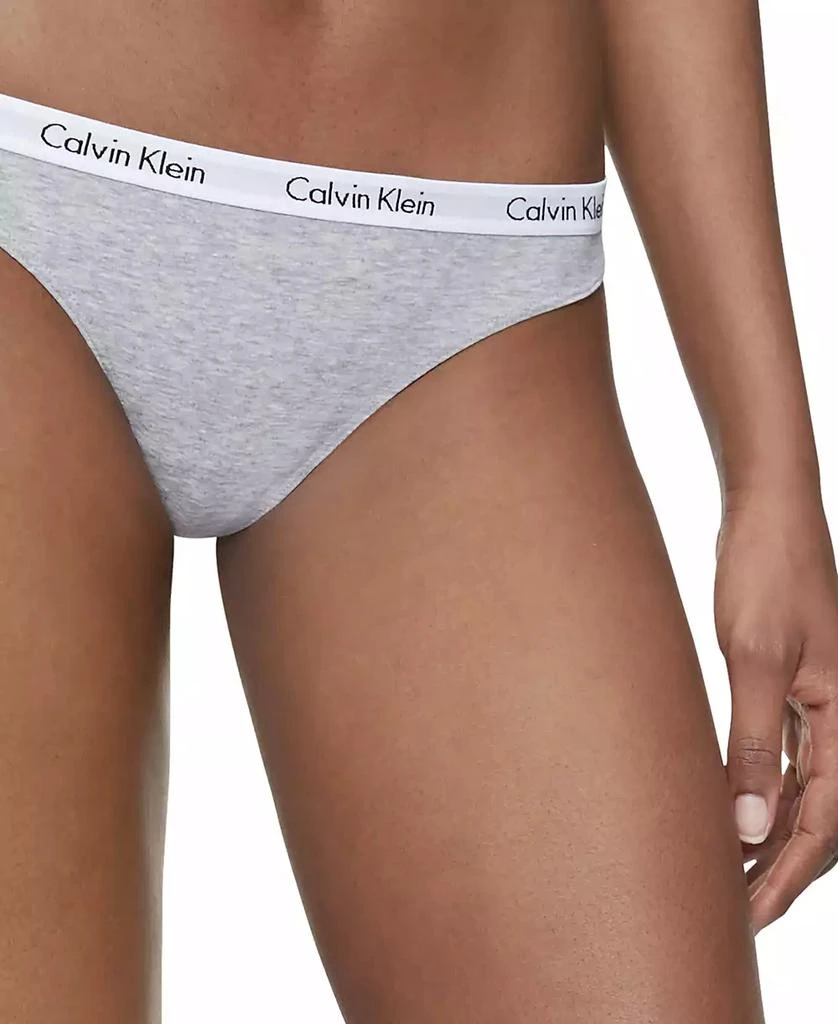 Calvin Klein Carousel Cotton 3-Pack Thong Underwear QD3587 4