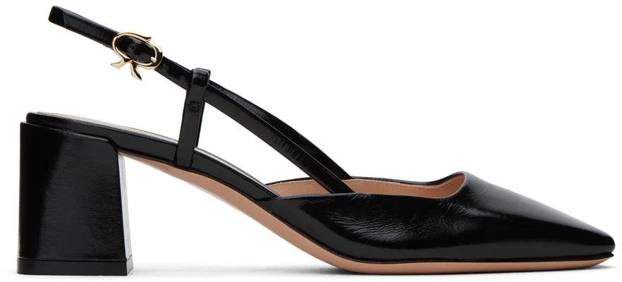 Gianvito Rossi Black Freeda Sling 55 Heels 1