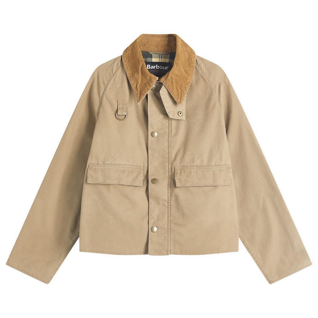 Barbour◇BORDER SL NYLON/コート/38/ナイロン/カーキ/1701104