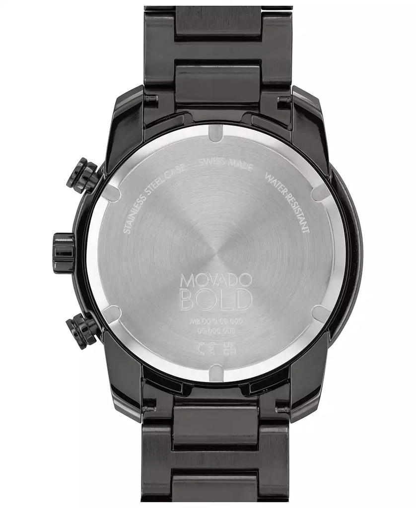 Movado Men's Bold Verso Gunmetal Ionic Plated Steel Bracelet Watch 44mm 3
