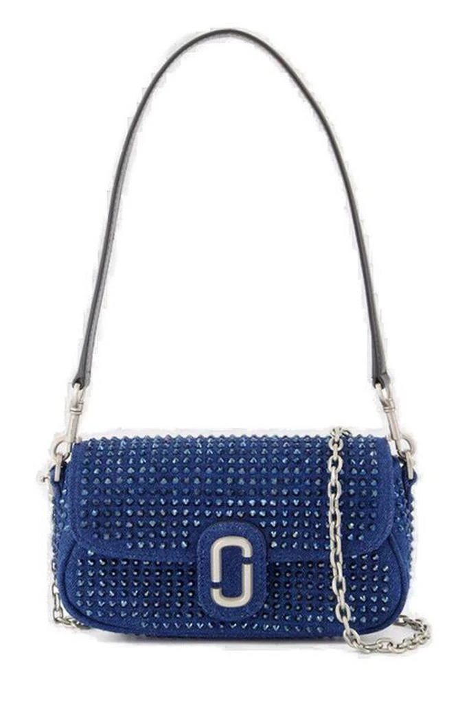 Marc Jacobs Marc Jacobs The Crystal Denim Clover Shoulder Bag 1