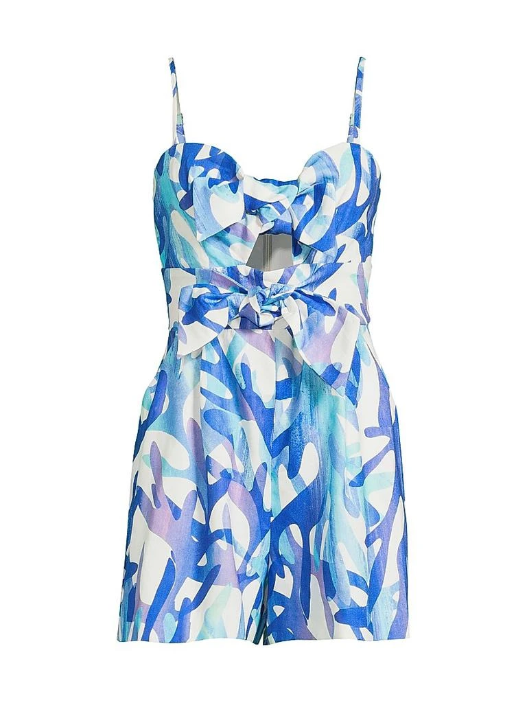 Milly Anya Under The Sea Linen Romper 1