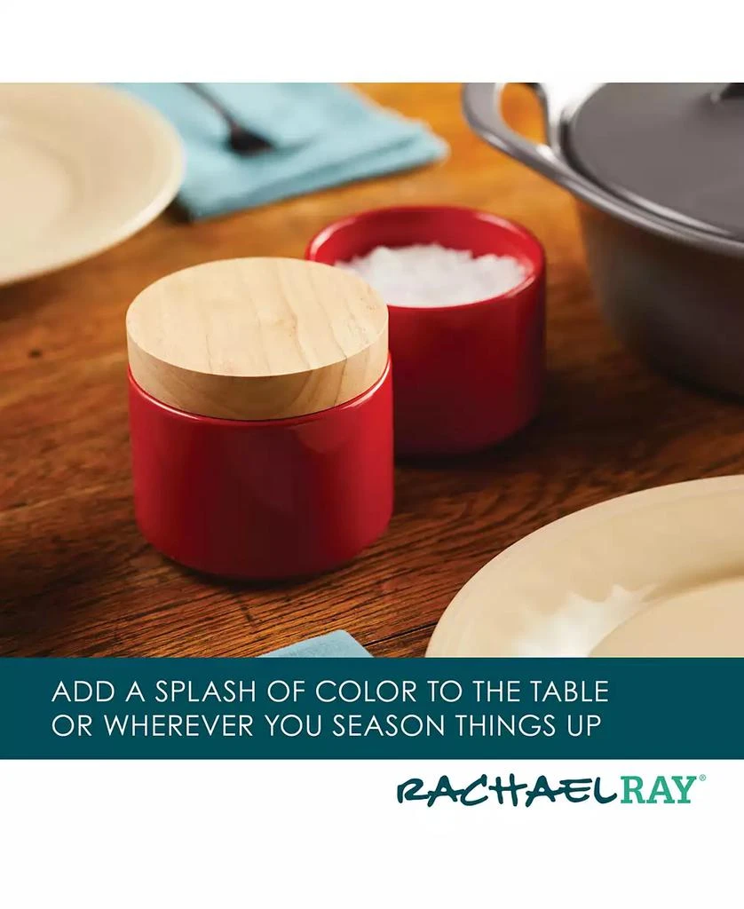 Rachael Ray Ceramic Stacking Spice Box Set with Lid, 2-Piece 15