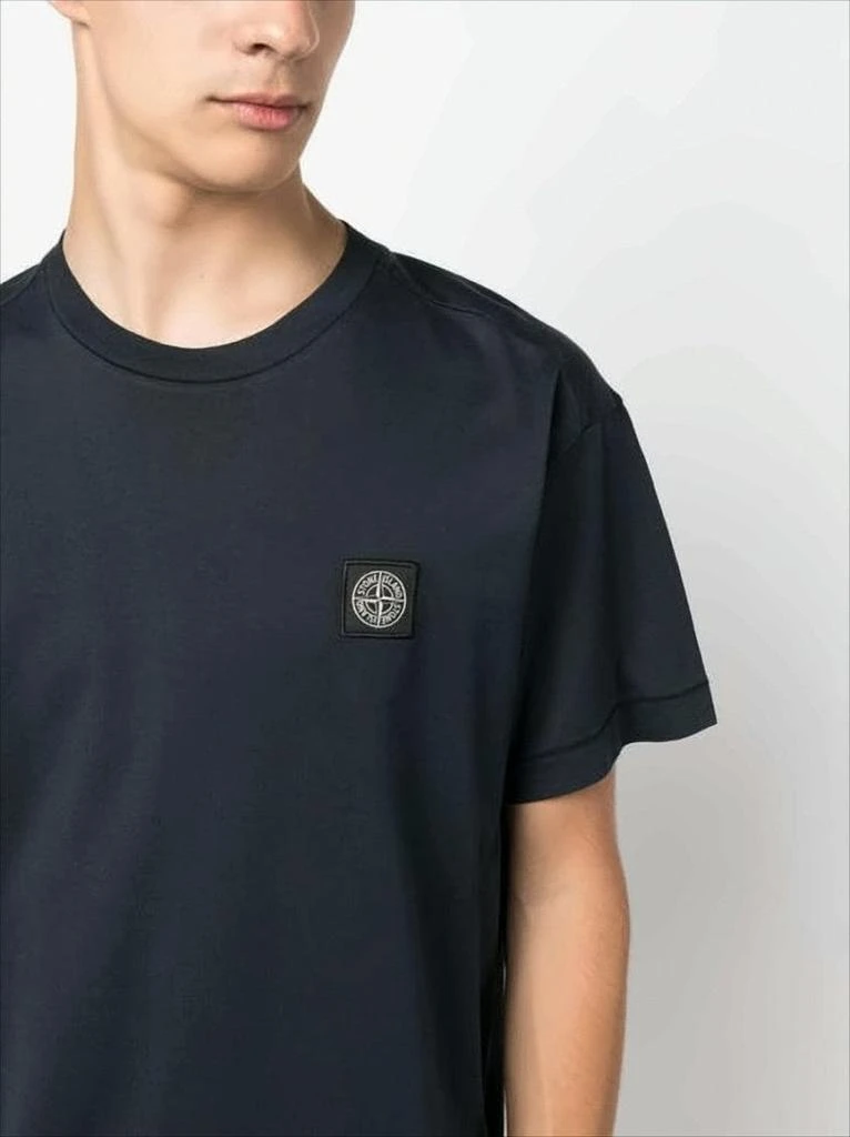 Stone Island Black Crew Neck T-Shirt 3
