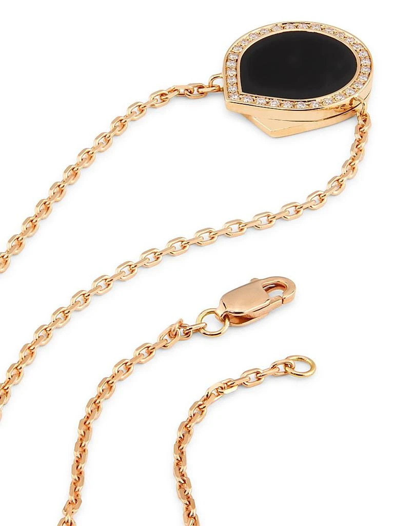 Repossi Antifer 18K Rose Gold, Black Onyx & 0.18 TCW Diamond Pendant Necklace 3