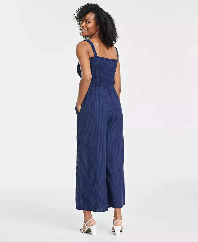 On 34th Women's Smocked Square-Neck Jumpsuit, Created for Macy's 2