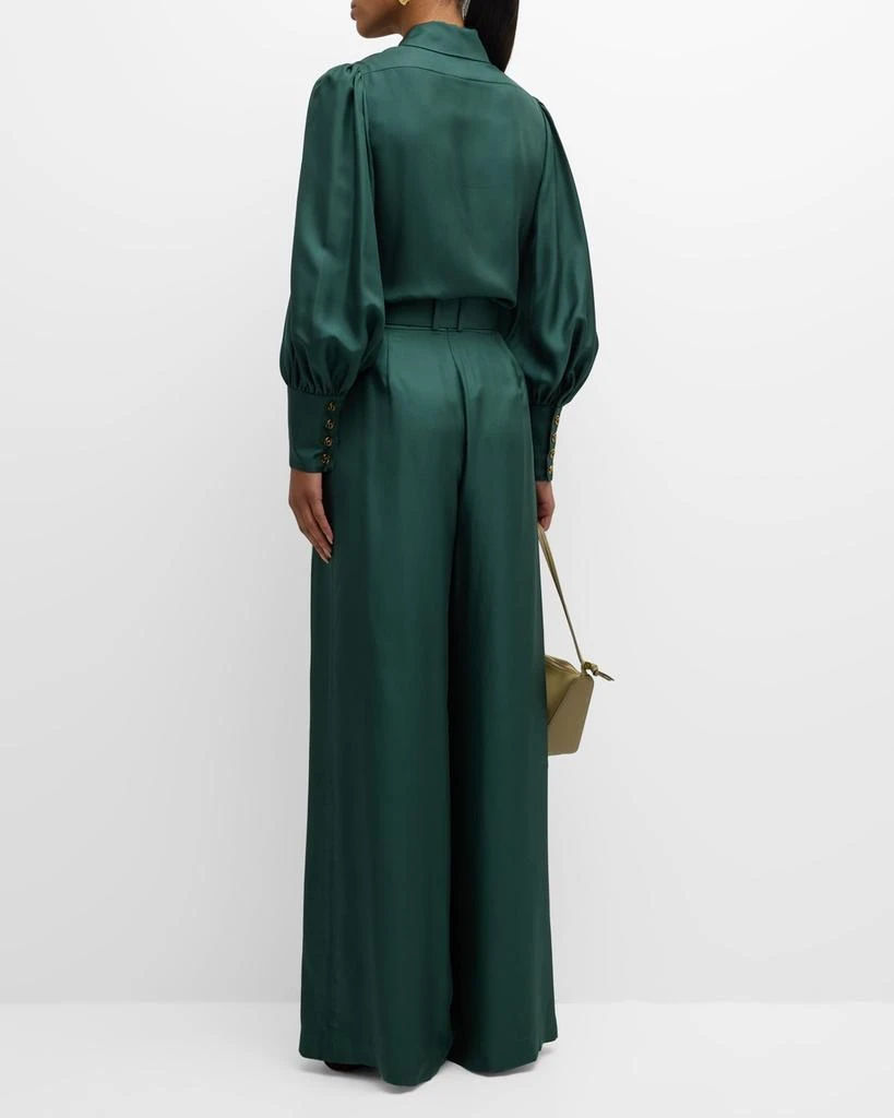 Zimmermann Illustration Belted Silk Pants 5