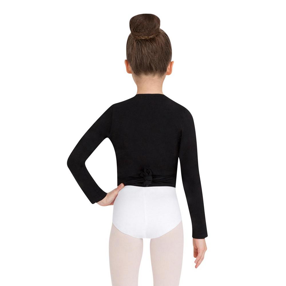 Capezio Big Girls Long Sleeve Wrap Top with Self tie