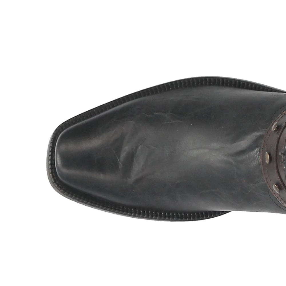 Dingo War Eagle Studded Square Toe Pull On Cowboy Boots 4