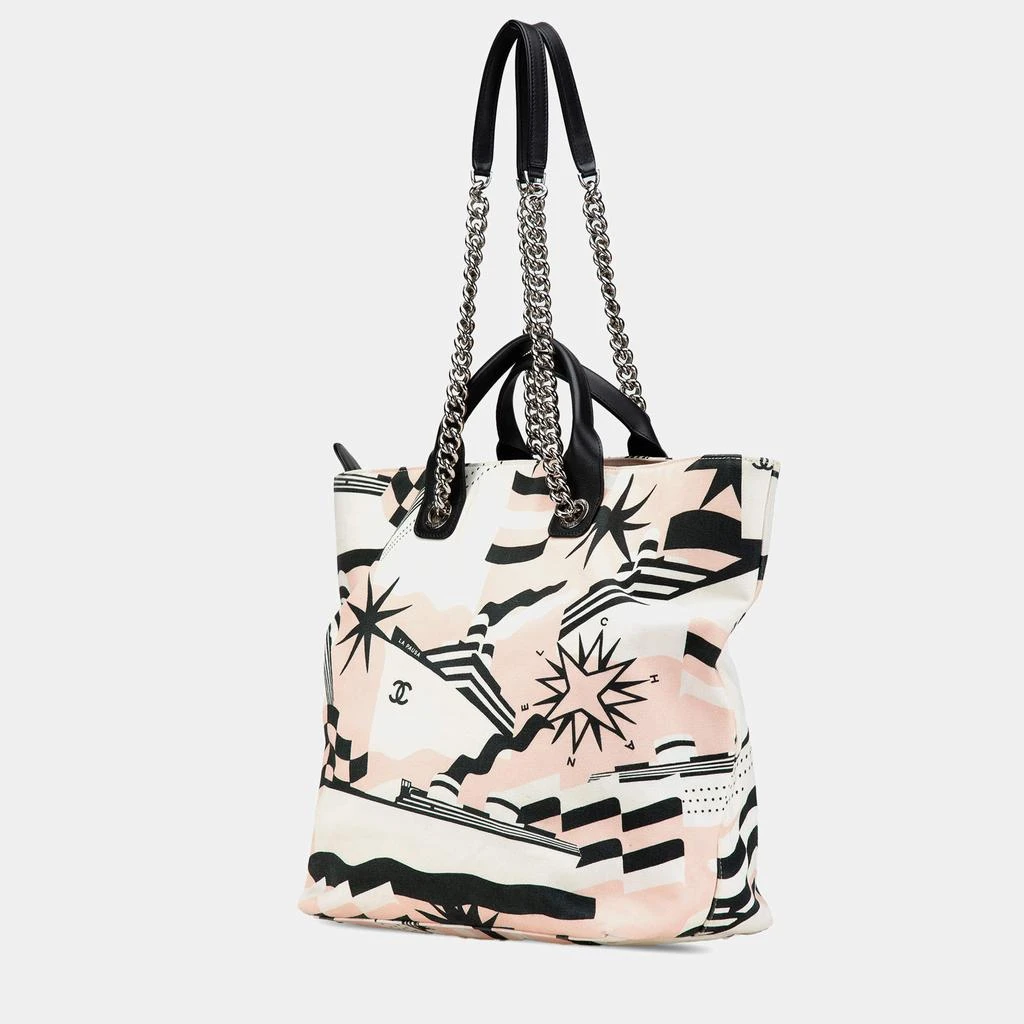 Chanel Chanel Pink Canvas La Pausa Bay Shopping Tote 2