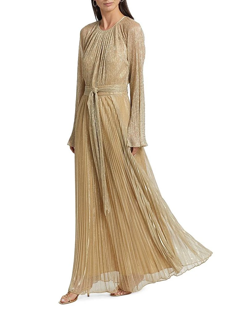 knee length dresses for ladies Viella Metallic Jacquard Gown  SIMKHAI