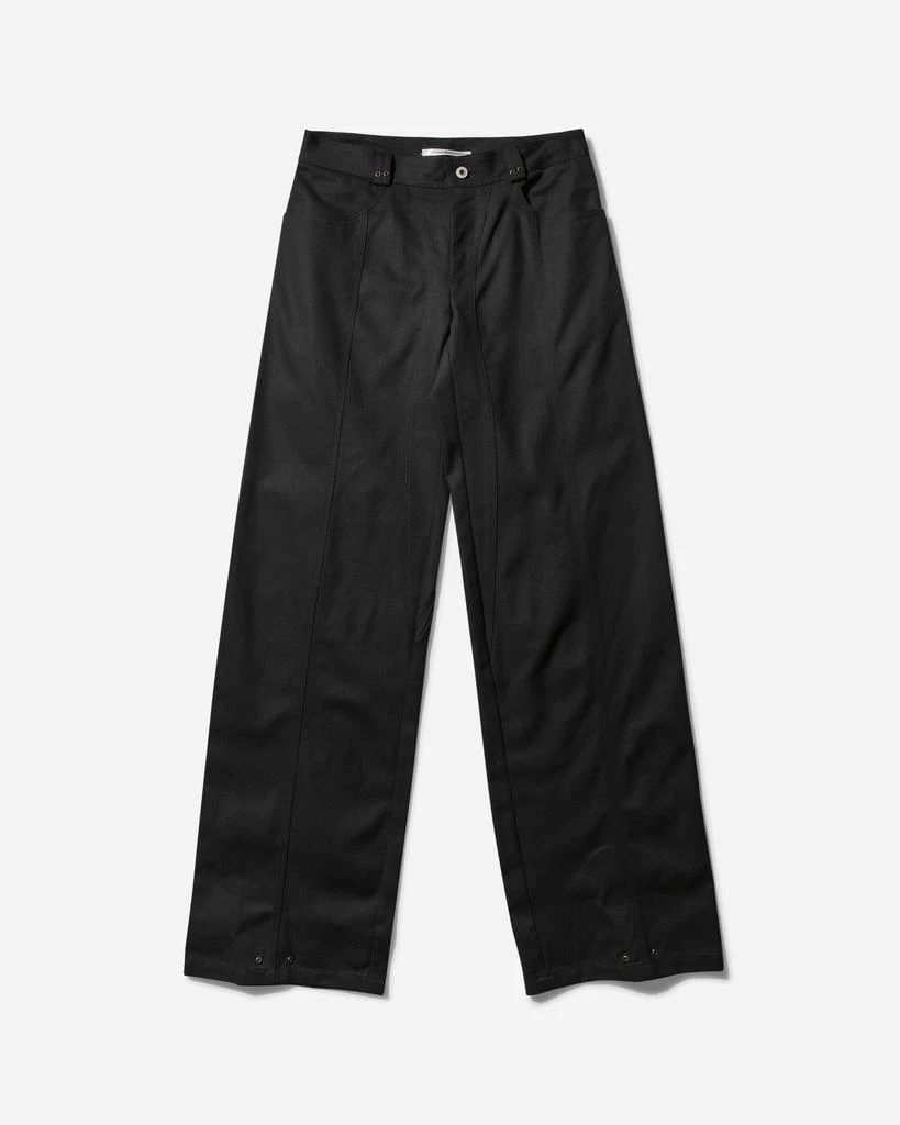 Mainline:RUS/Fr.CA/DE Women's Panelled Eyelets Trousers Black 1
