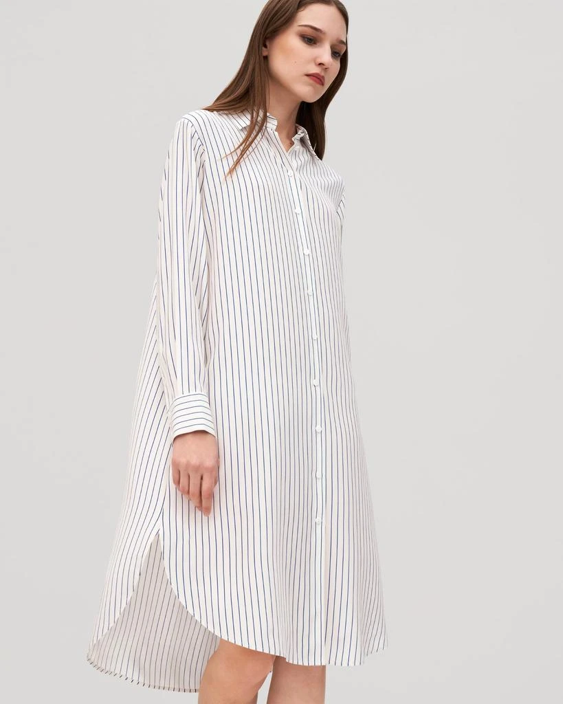 LILYSILK Pinstriped Freesia Shirt Dress for Women 3