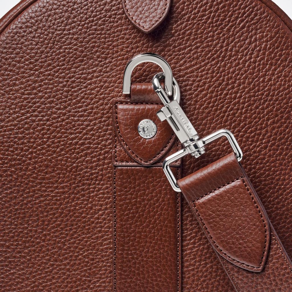ASPINAL OF LONDON Boston grained-leather duffle bag - Thumbnail 5