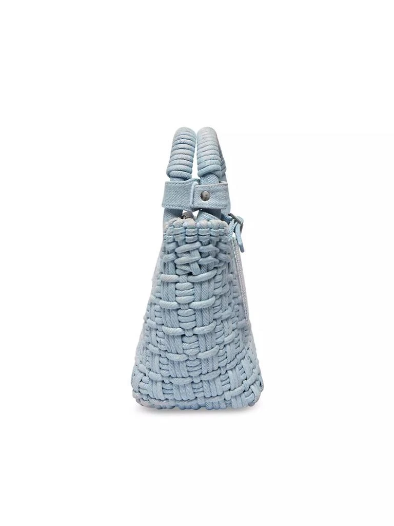 Balenciaga Bistro XS Basket Bag with Strap Denim 5