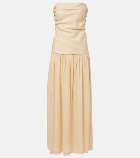 chinese dress ladies Northwick Ruched Maxi Dress in Lake Blue main image 1