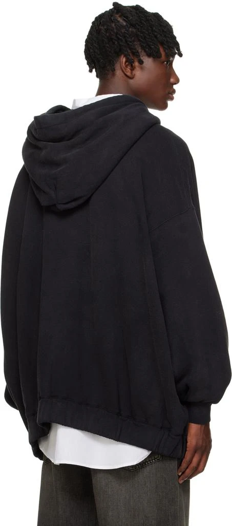 R13 Black Jumbo Zip Hoodie 3