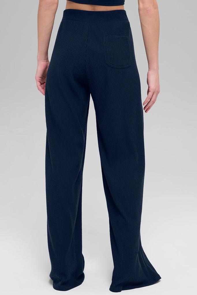 Alo Muse Wide Leg Pant - Navy - Joggers - Free Shipping - BeyondStyle