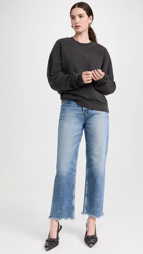MOUSSY VINTAGE MV Product Processing Neck Sweatshirt 4