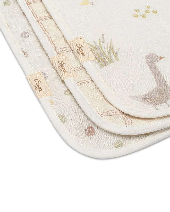 Crane Baby Charlie Burp Cloth Set, 3 Pack 2