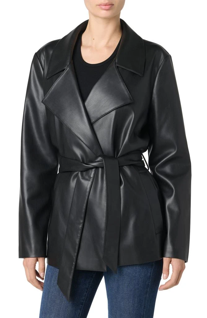 Joe
s Faux Leather Crop Trench Coat