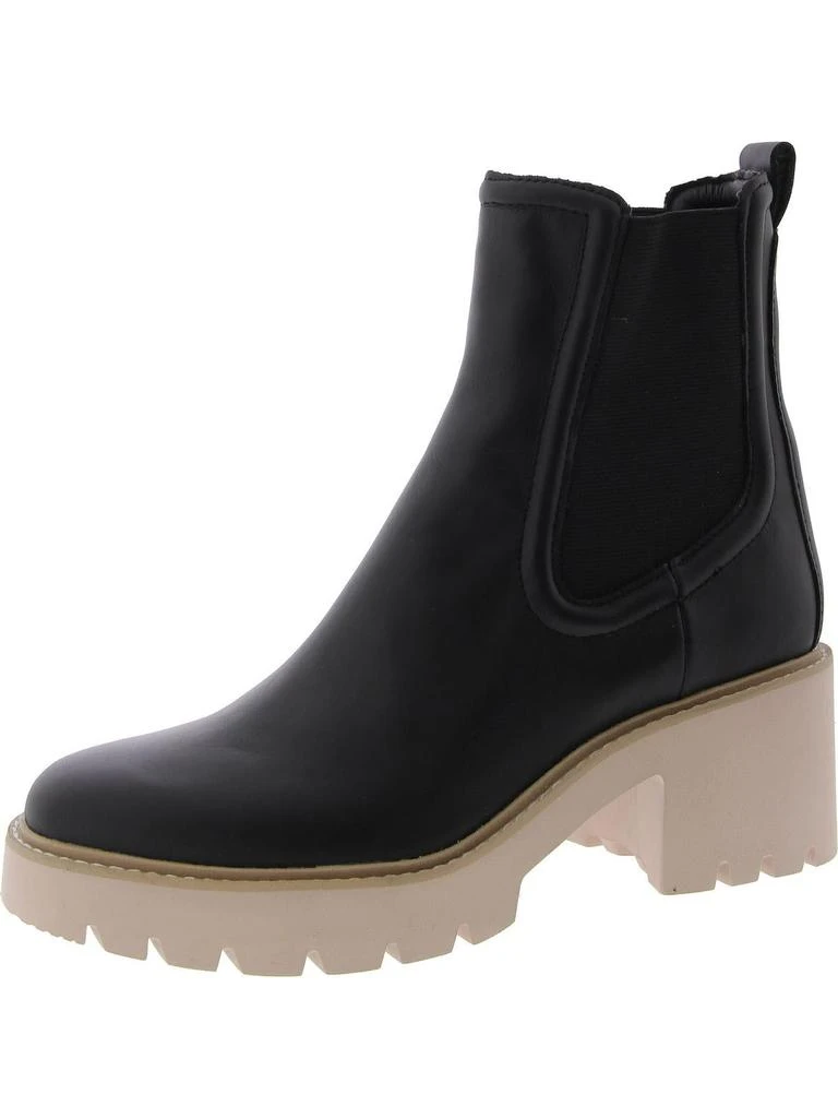 Dolce Vita Womens Leather Lugged Sole Chelsea Boots 1