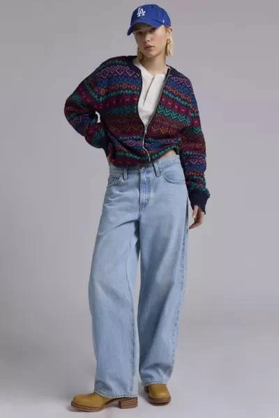 Urban Renewal ReMADE By UO Zip Front Fairisle Sweater 3
