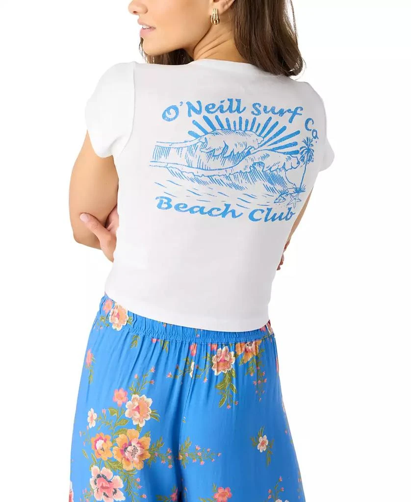 O'Neill Juniors' Beach Club Cotton Logo Cropped T-Shirt 7