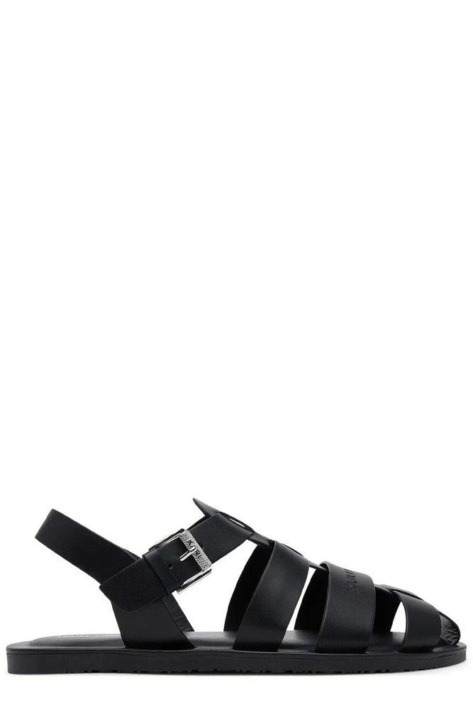 Karl Lagerfeld Paris Karl Lagerfeld Logo Embossed Strapped Sandals