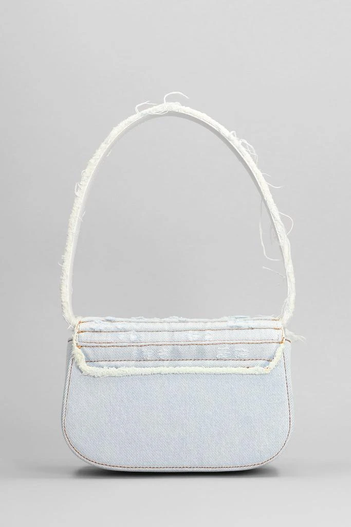 Diesel 1dr Hand Bag In Cyan Cotton 3