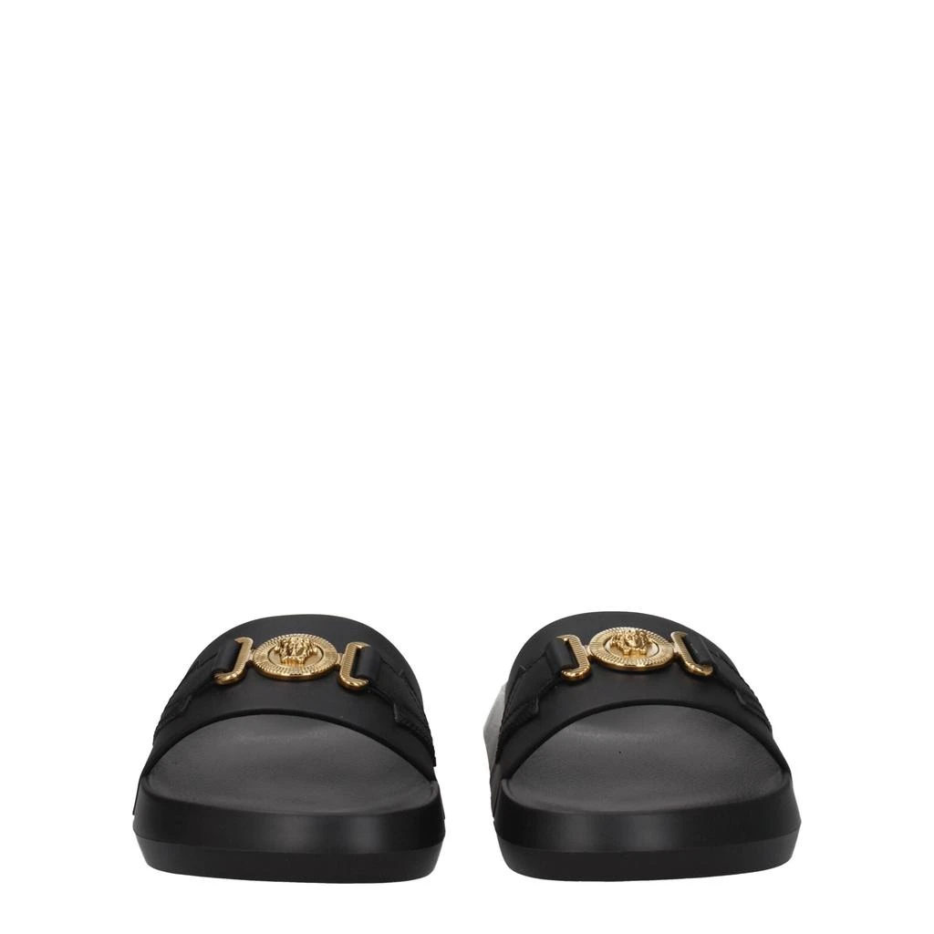 Versace Versace Black Leather Slipper 3