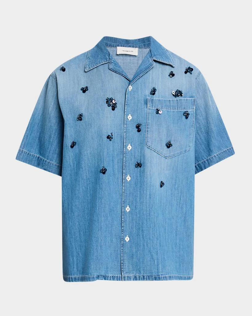 FABIANA FILIPPI Sequin-Embellished Chambray Shirt 1