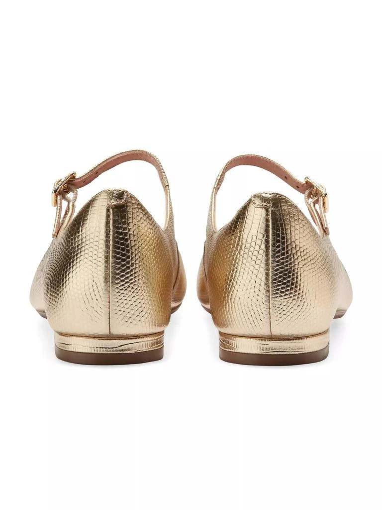 Cole Haan Bridge Metallic Leather Mary Jane Ballet Flats 3