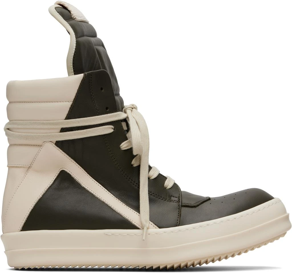 Rick Owens Khaki Concordians Geobasket Sneakers 1