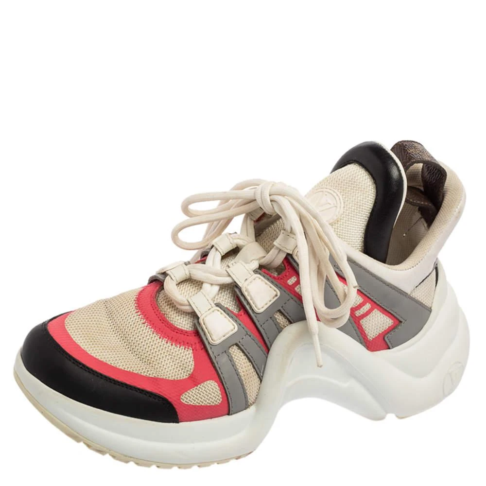Louis Vuitton Louis Vuitton Multicolor Leather And Mesh Archlight Sneakers Size 36.5 1