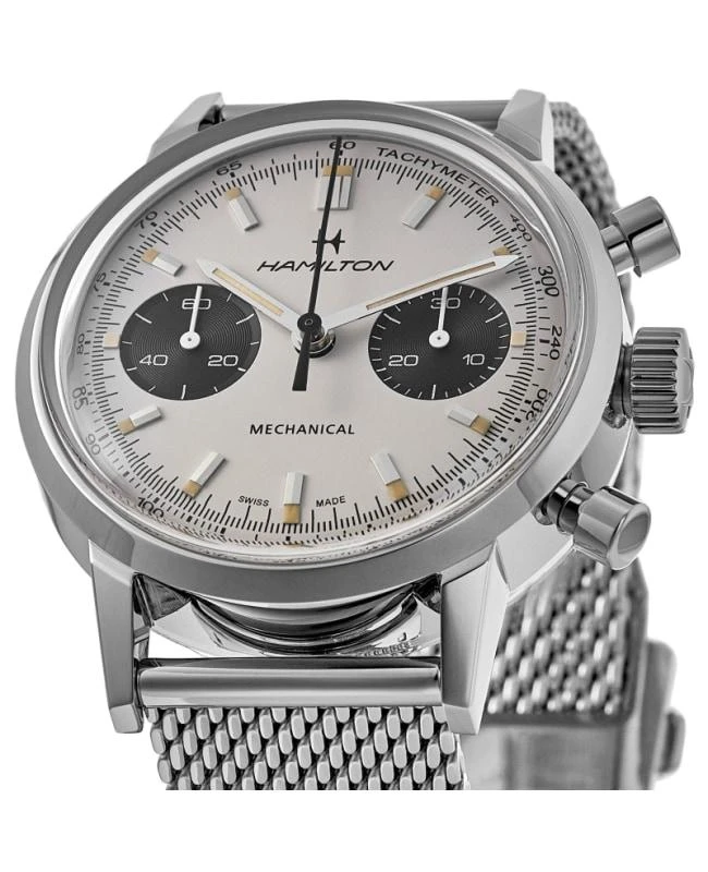 Hamilton Hamilton American Classic INTRA-MATIC CHRONOGRAPH H White Dial Steel Men's Watch H38429110 2